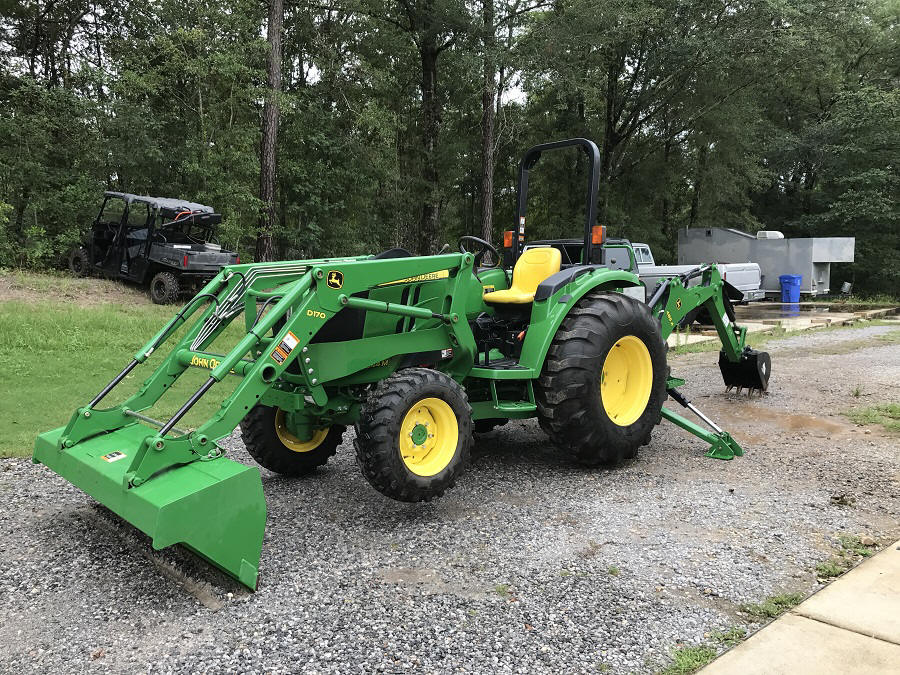 John Deere 4044M Tractor Left Quartering View