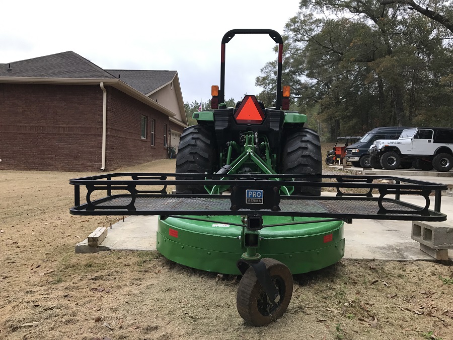 John Deere 4044M with Bushhog Rear View without Cooler
