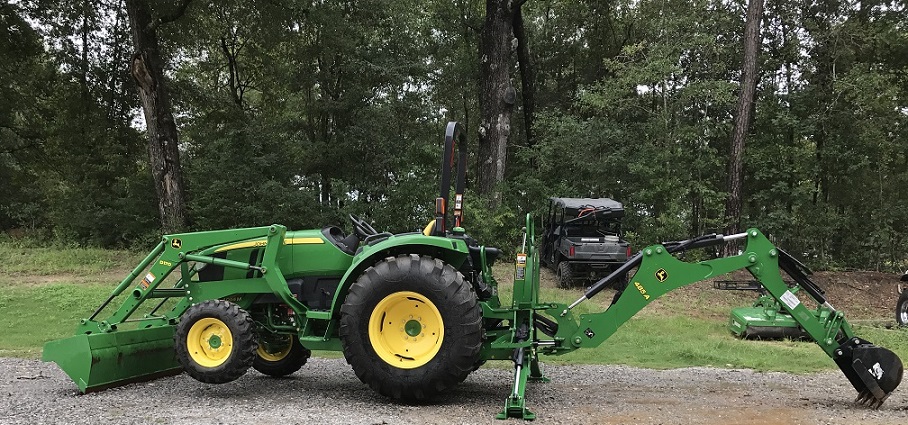 John Deere 4044M Tractor Side View
